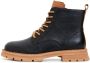 Cesare Gaspari Leren veterschoenen enkellaarzen Zwart - Thumbnail 1