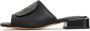 Cesare Gaspari Luxe Block Heeled Slippers Beatriz Black Dames - Thumbnail 1