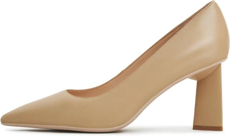 Cesare Gaspari Luxe Block Heels Pumps Beige Dames