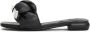 Cesare Gaspari Luxe Blokhak Pantoffels Black Dames - Thumbnail 1