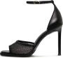 Cesare Gaspari Luxe Crystal Enkelband Hakken Zwart - Thumbnail 1