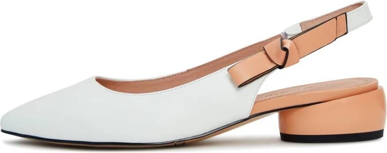 Cesare Gaspari Luxe Leren Ballerina Ivoor Beige Dames