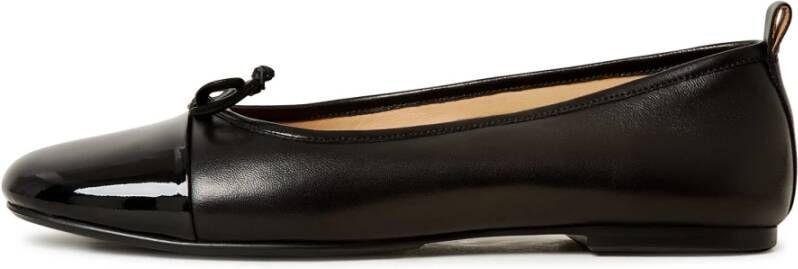 Cesare Gaspari Luxe Leren Ballerina's Zwart Black Dames