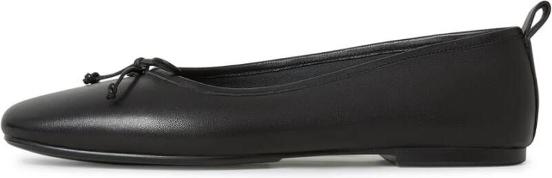 Cesare Gaspari Luxe Leren Ballerina's Zwart Black Dames