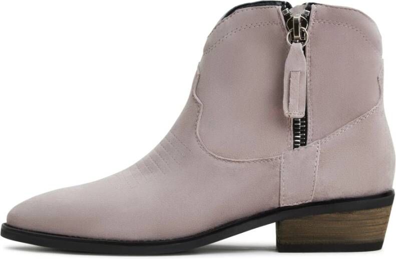 Cesare Gaspari Luxe Leren Cowboy Laarzen Grijs Gray Dames