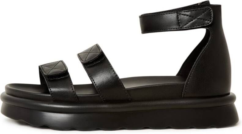 Cesare Gaspari Luxe Platform Sandalen Black Dames