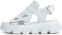 Cesare Gaspari Luxe Platform Sandalen Wit Black Dames - Thumbnail 1