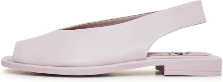 Cesare Gaspari Luxe Platte Sandalen Violet Purple Dames