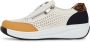 Cesare Gaspari Platform Leren Sneakers Bruin Multicolor Dames - Thumbnail 1