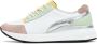 Cesare Gaspari Platform Leren Sneakers Wit Multicolor Dames - Thumbnail 1