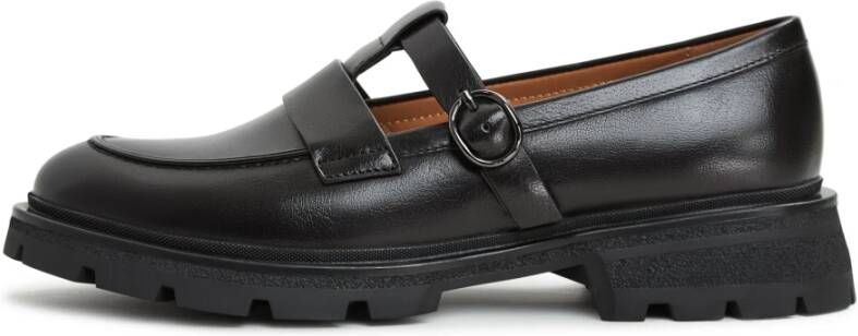 Cesare Gaspari Platform Loafers Marina Black Dames