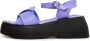 Cesare Gaspari Platform Sandalen Lila Purple Dames - Thumbnail 1