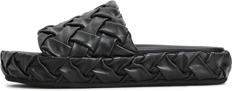 Cesare Gaspari Platform Slippers Antonella Black
