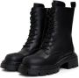 Cesare Gaspari Premium Lace-up Enkellaarzen Black Dames - Thumbnail 1