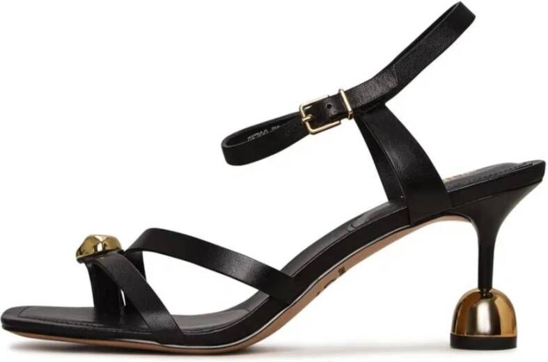 Cesare Gaspari Sandalen met bandjes en gouden accenten