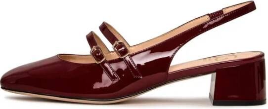 Cesare Gaspari Slingback Block Heels Pumps Mar y Sol Bordeaux