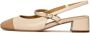 Cesare Gaspari Slingback Blokhakken Pumps Marisol Lichtbeige - Thumbnail 1
