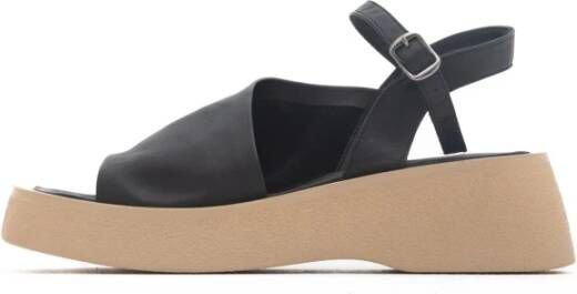 Cesare Gaspari Stijlvolle Platform Sandalen Black Dames
