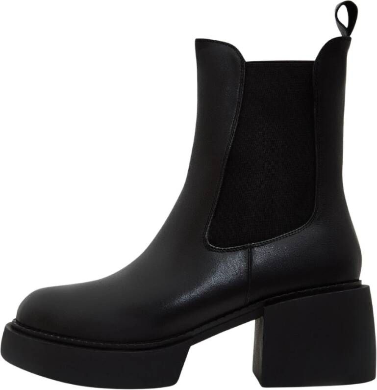 Cesare Gaspari Stijlvolle Zwarte Enkellaarzen Black Dames