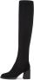Cesare Gaspari Suede Chic Over-the-Knee Boots Black - Thumbnail 1
