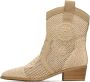 Cesare Gaspari Suede Cow Boots Beige - Thumbnail 1