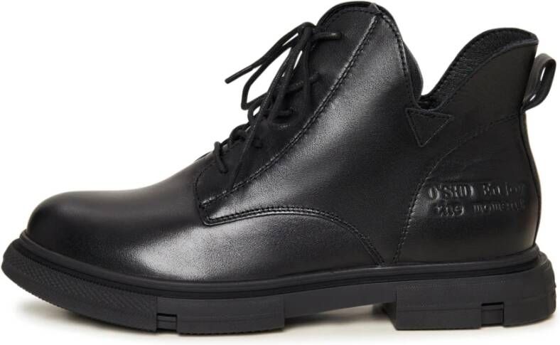Cesare Gaspari Suede Flat Sole Ankle Boots Black Dames