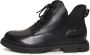 Cesare Gaspari Suede Flat Sole Ankle Boots Black Dames - Thumbnail 1