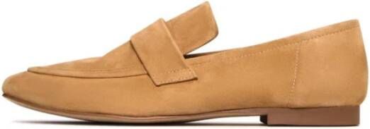 Cesare Gaspari Suede Penny Loafers Beige