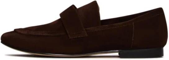 Cesare Gaspari Suède Penny Loafers Bruin