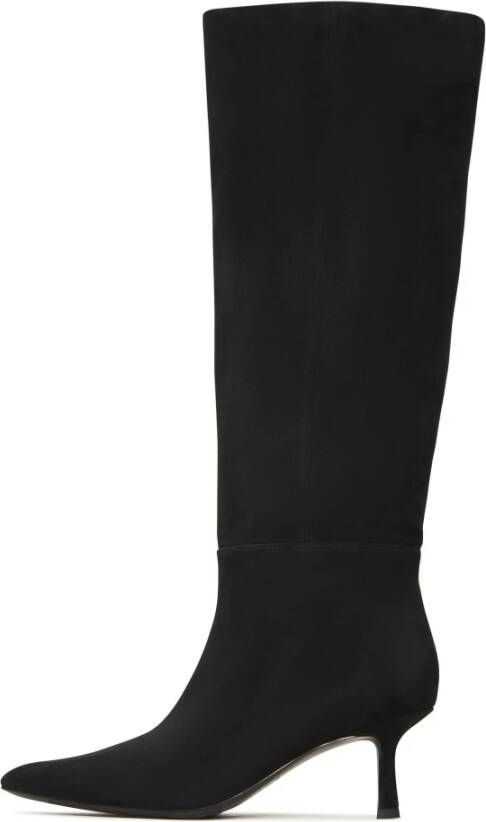 Cesare Gaspari Suede Slouchy Boots Stella Black