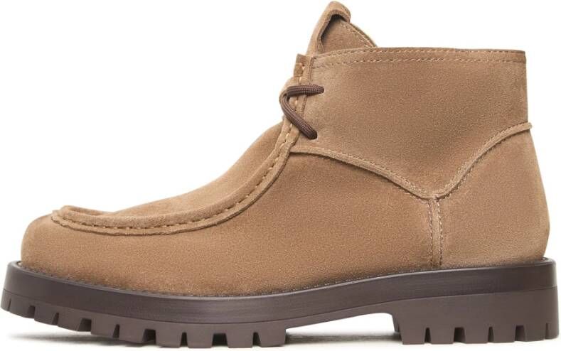 Cesare Gaspari Suède Veterschoenen Mavi Beige