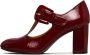 Cesare Gaspari Vintage Buckle Patent Leather Pumps Red - Thumbnail 1