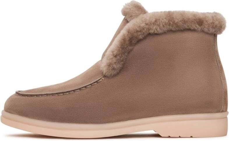 Cesare Gaspari Winter Enkellaarsjes Antonia Beige