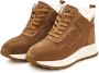 Cesare Gaspari Winter Warm Gevoerde Laarzen Bruin Brown Dames - Thumbnail 1