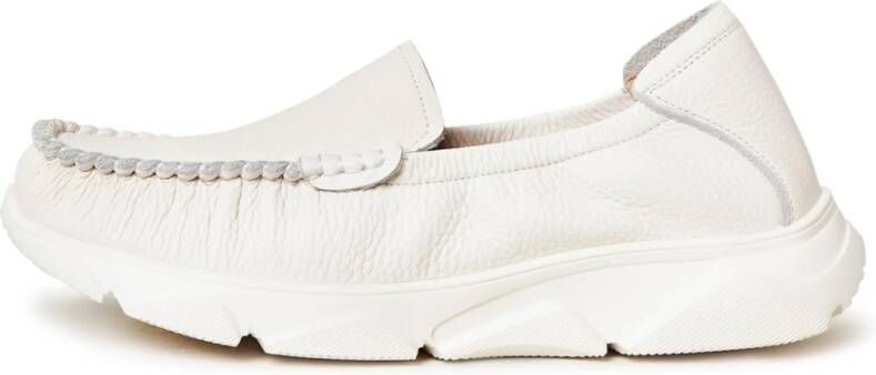 Cesare Gaspari Witte Platform Moccasins White Dames