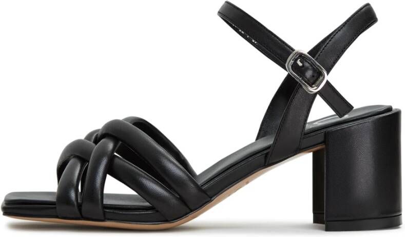 Cesare Gaspari Zwarte Blokhak Sandalen Anaia Black Dames
