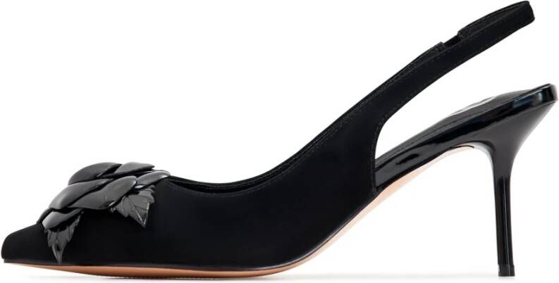 Cesare Gaspari Zwarte Blokhak Sandalen Black Dames