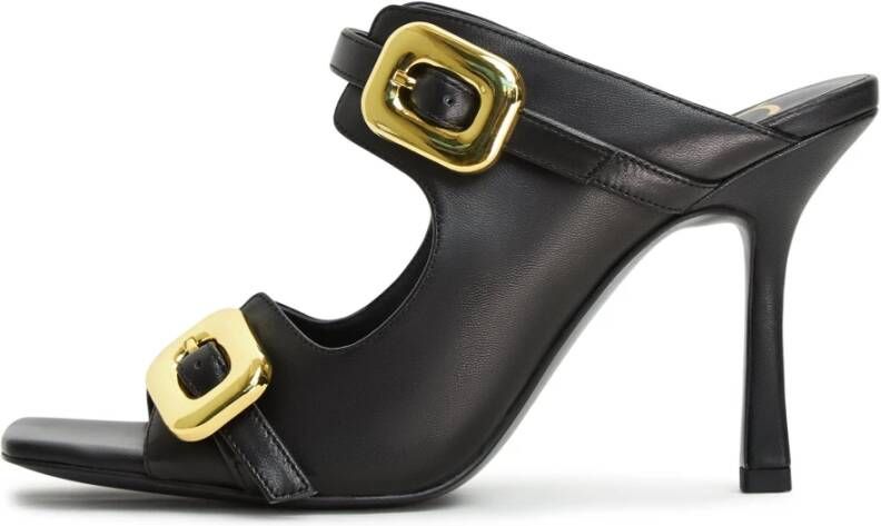 Cesare Gaspari Zwarte hoge hakken sandalen Black Dames