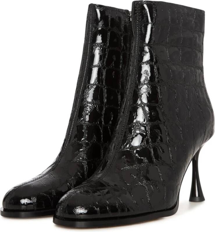 Cesare Gaspari Zwarte stiletto enkellaars