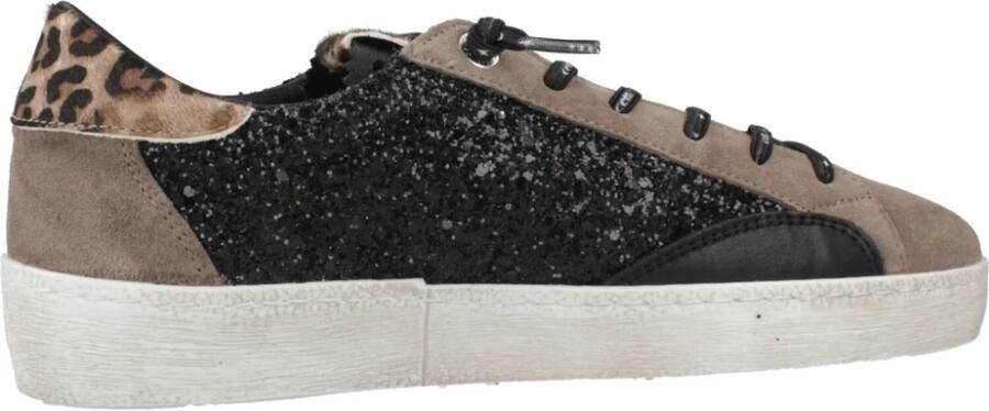 Cetti Lage Sneakers C-1342-SRA-INV26-ANTE-GLITTER-NEGRO