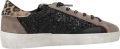 Cetti Lage Sneakers C-1342-SRA-INV26-ANTE-GLITTER-NEGRO - Zwart