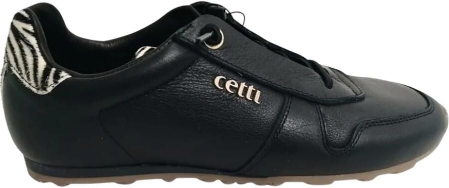 Cetti dames veterschoenen zwart