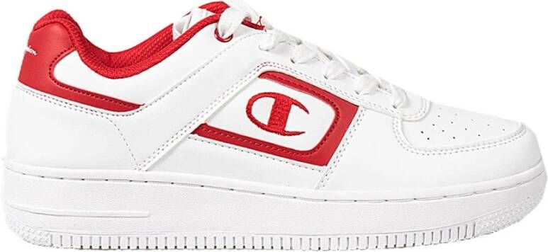 Champion Leren Vetersneakers Wit Heren