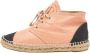 Chanel Vintage Pre-owned Canvas espadrilles Orange Dames - Thumbnail 1