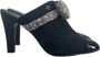 Chanel Vintage Pre-owned Canvas mules Black Dames - Thumbnail 1