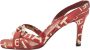 Chanel Vintage Pre-owned Canvas sandals Red Dames - Thumbnail 1