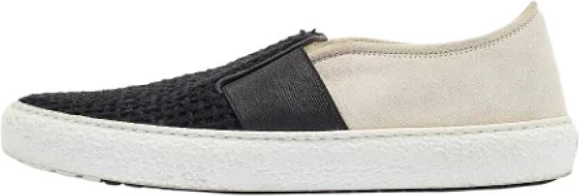 Chanel Vintage Pre-owned Canvas sneakers Black Dames