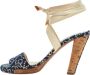 Chanel Vintage Pre-owned Denim sandals Blue Dames - Thumbnail 1