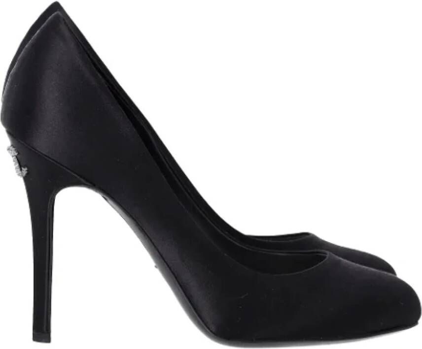 Chanel Vintage Pre-owned Fabric heels Black Dames