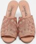Chanel Vintage Pre-owned Fabric mules Pink Dames - Thumbnail 1